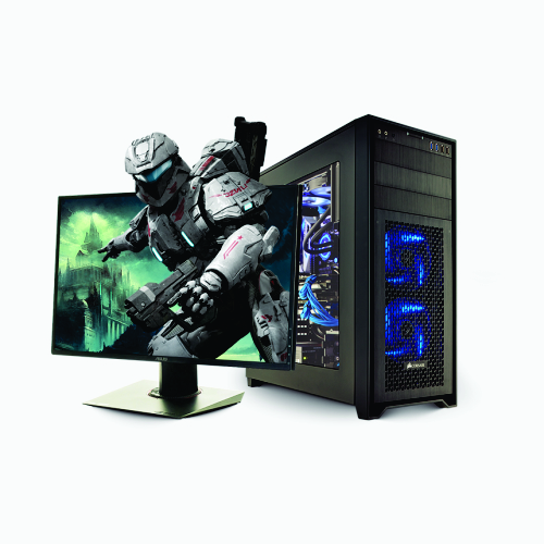 Monitor e CPU gamer